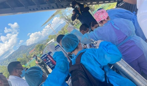 Niña herida en Santander trasladado