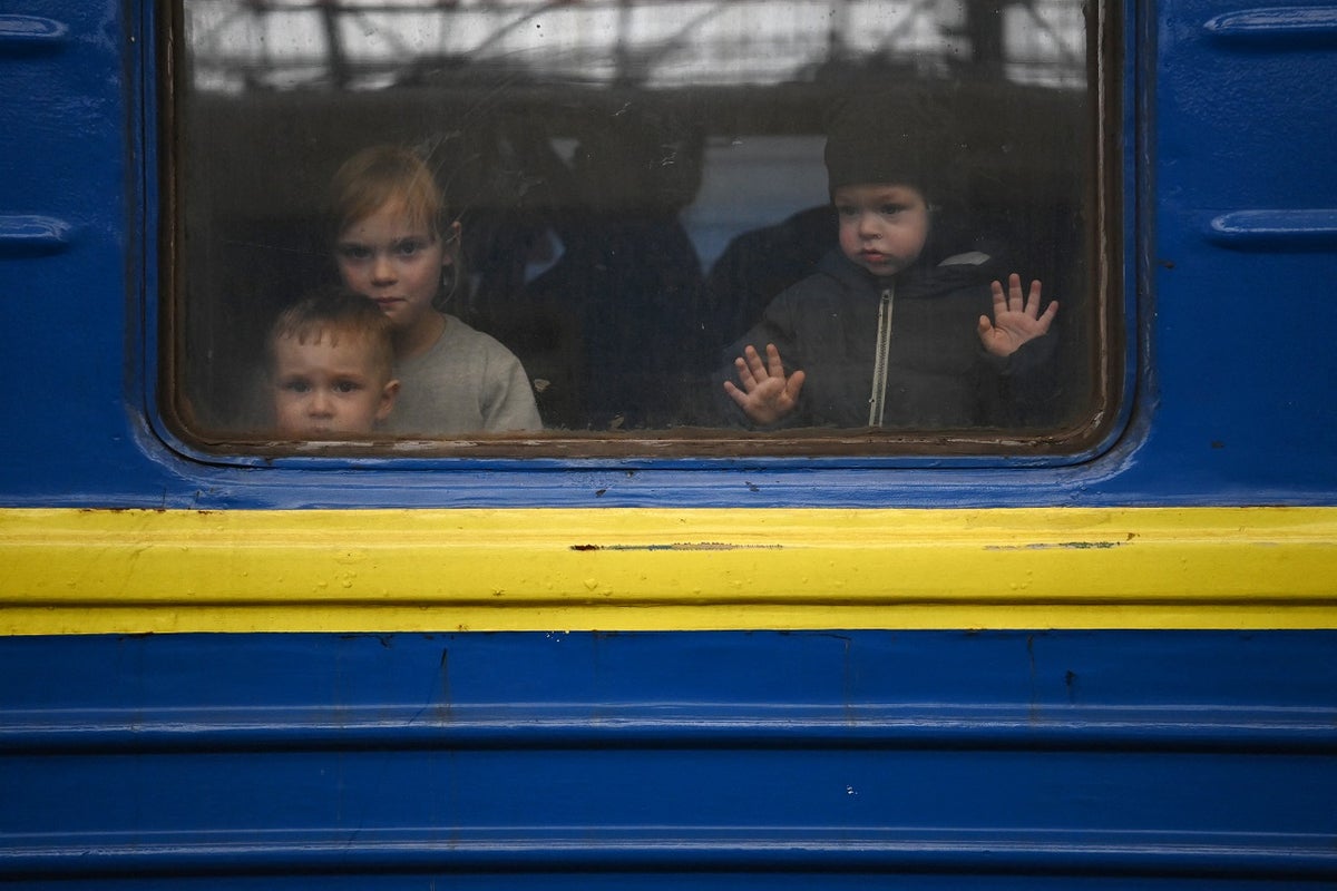 Niños refugiados de Ucrania