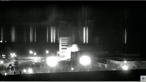 Central nuclear en llamas