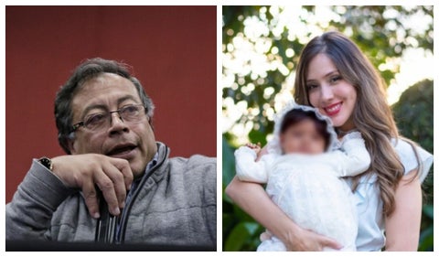 Petro y Diana Osorio, esposa de Daniel Quintero