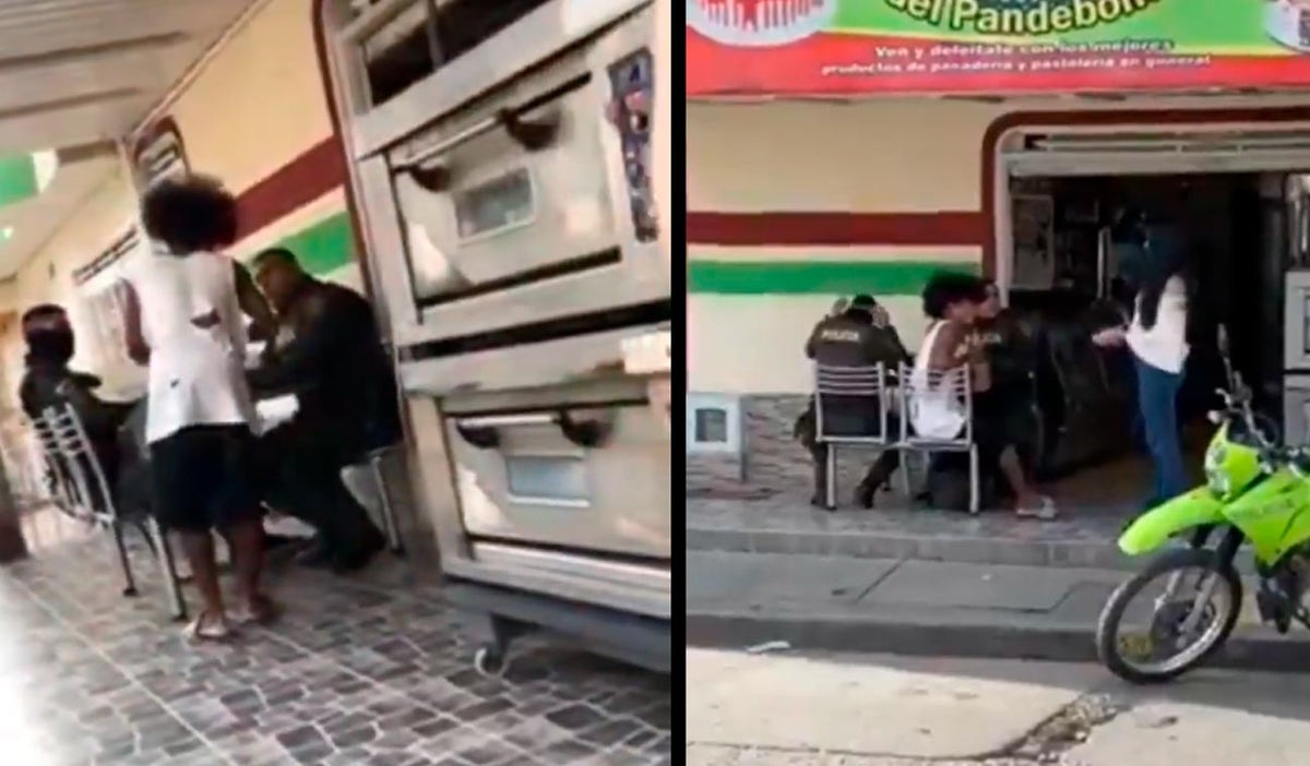 Policías defienden a reciclador ante intolerancia de una mujer