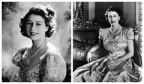 Reina Isabel posando en los años 40's antes de asumir el trono