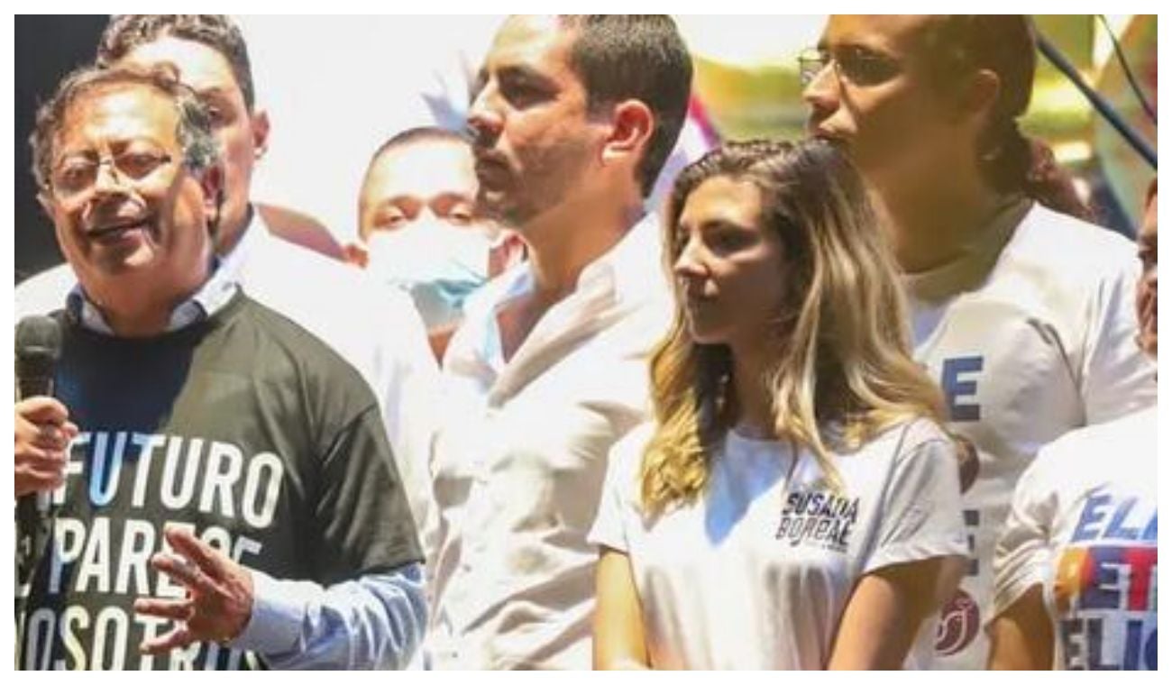 Susana Gómez y el acto de Álex Florez