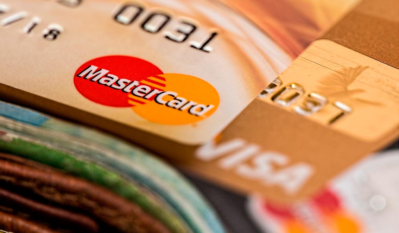 Tarjetas de crédito MasterCard y Visa