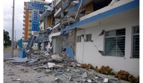 Temblor en Ecuador ocurrido en 2016