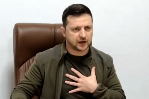 Volodimir Zelensky, presidente de Ucrania