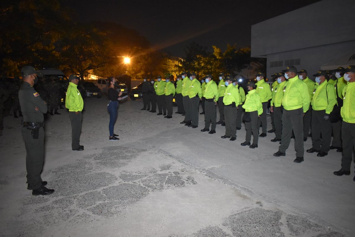 Patrulleros de la Policía Metropolitana de Cartagena