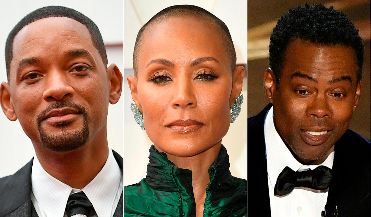 Will Smith, Jada Pinkett Smith y Chris Rock