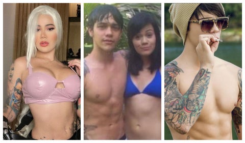 Yeferson Cossio y su hermana