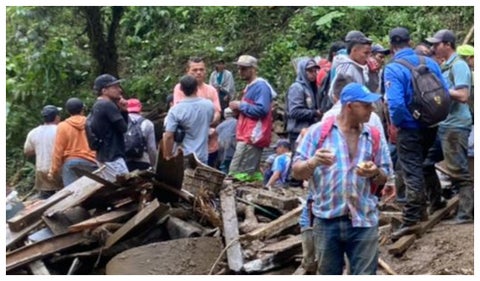 Avalancha en Abriaquí, Antioquia