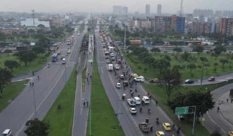 Contraflujo en Avenida las Américas