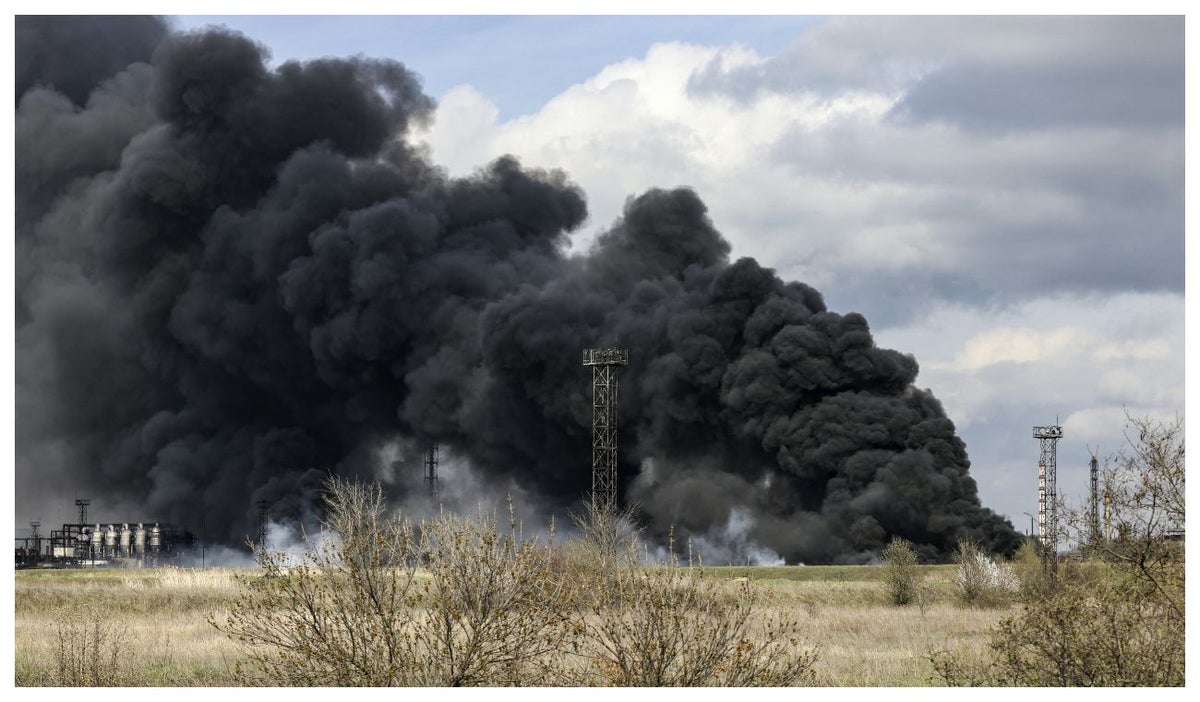 Bombardeo en Ucrania