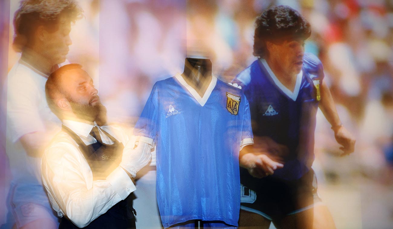 Camiseta Diego Maradona que será subastada