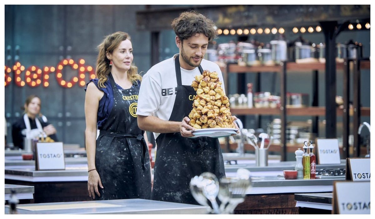 Carlos Báez y Cristina Campuzano en MasterChef