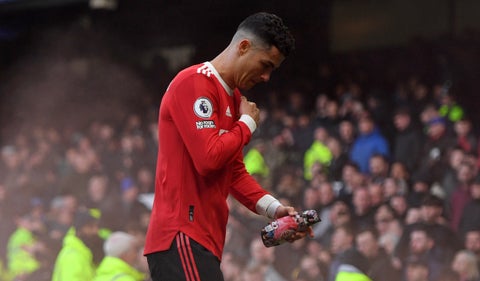 Cristiano Ronaldo tras perder con Manchester United