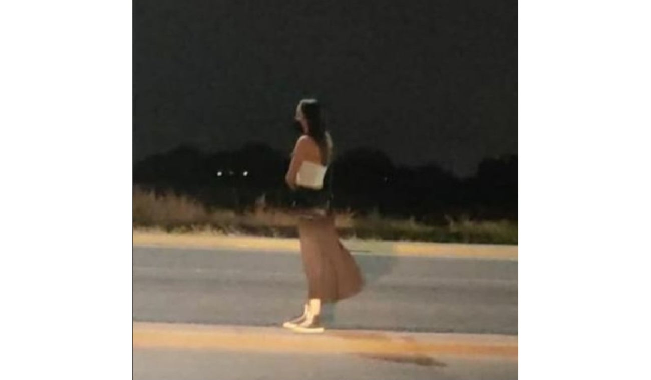 Última foto de Debanhi Escobar en una carretera de México.