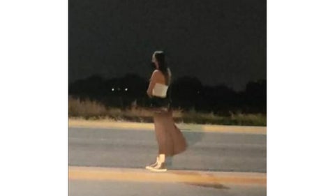 Última foto de Debanhi Escobar en una carretera de México.