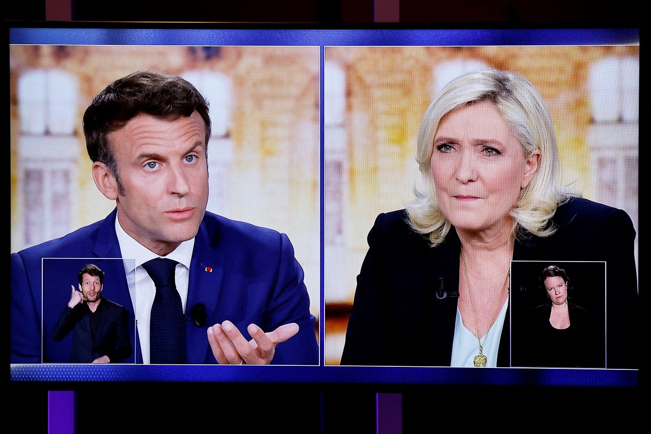 Emmanuel Macron y Marine Le Pen