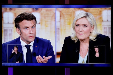 Emmanuel Macron y Marine Le Pen