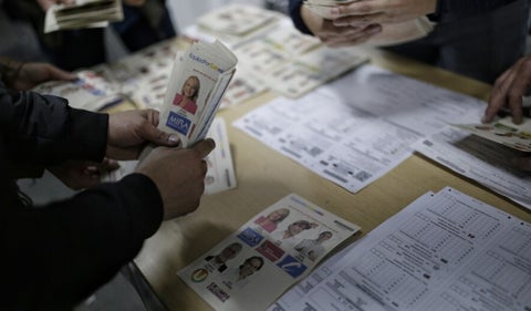 Conteo de votos en elecciones en Colombia
