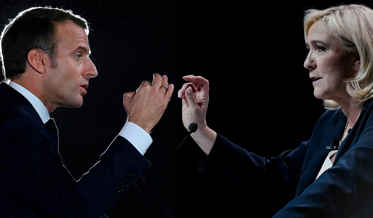 Emmanuel Macron y Marine Le Pen