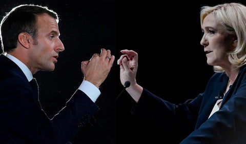 Emmanuel Macron y Marine Le Pen