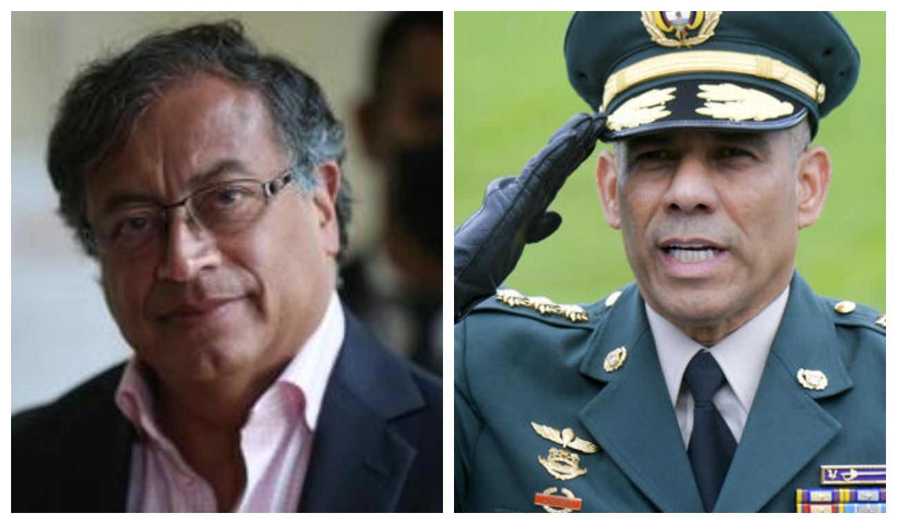 Gustavo Petro y el general Zapateiro