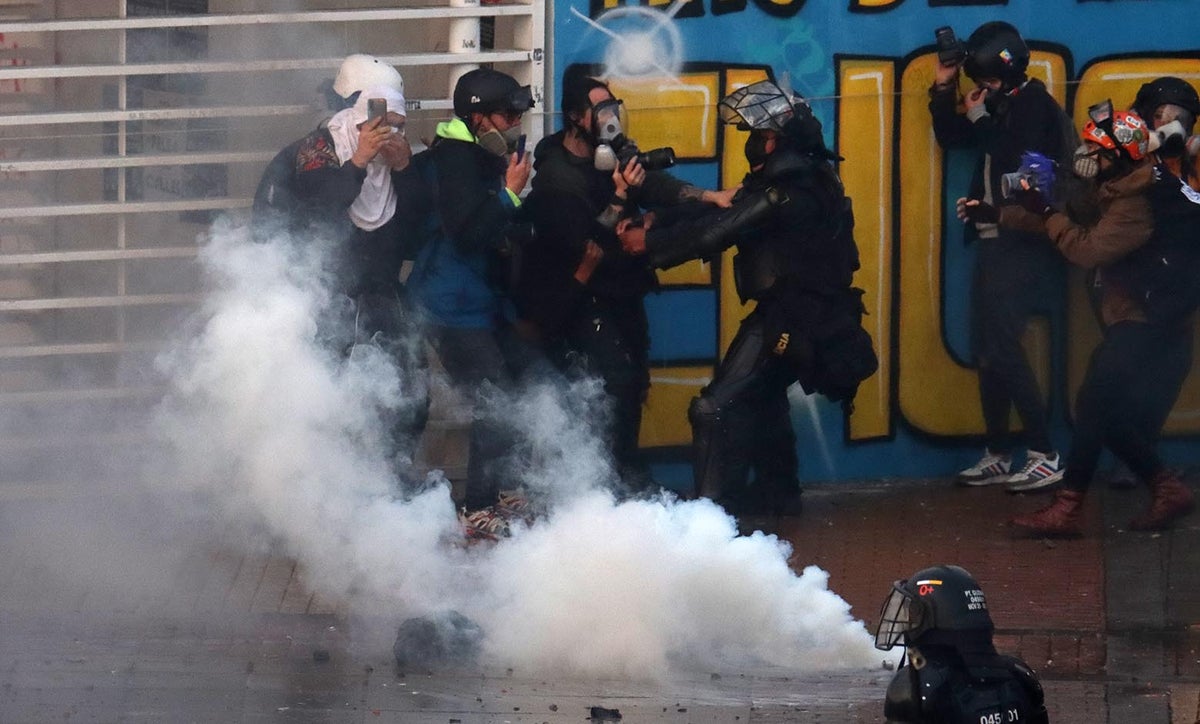 Manifestaciones en Bogotá - 28 de abril
