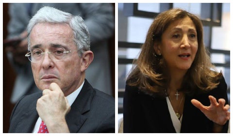 Ingrid Betancourt y Álvaro Uribe