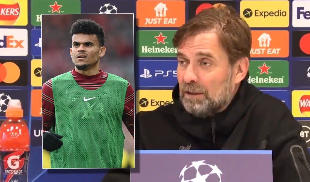 Luis Díaz y Jurgen Klopp