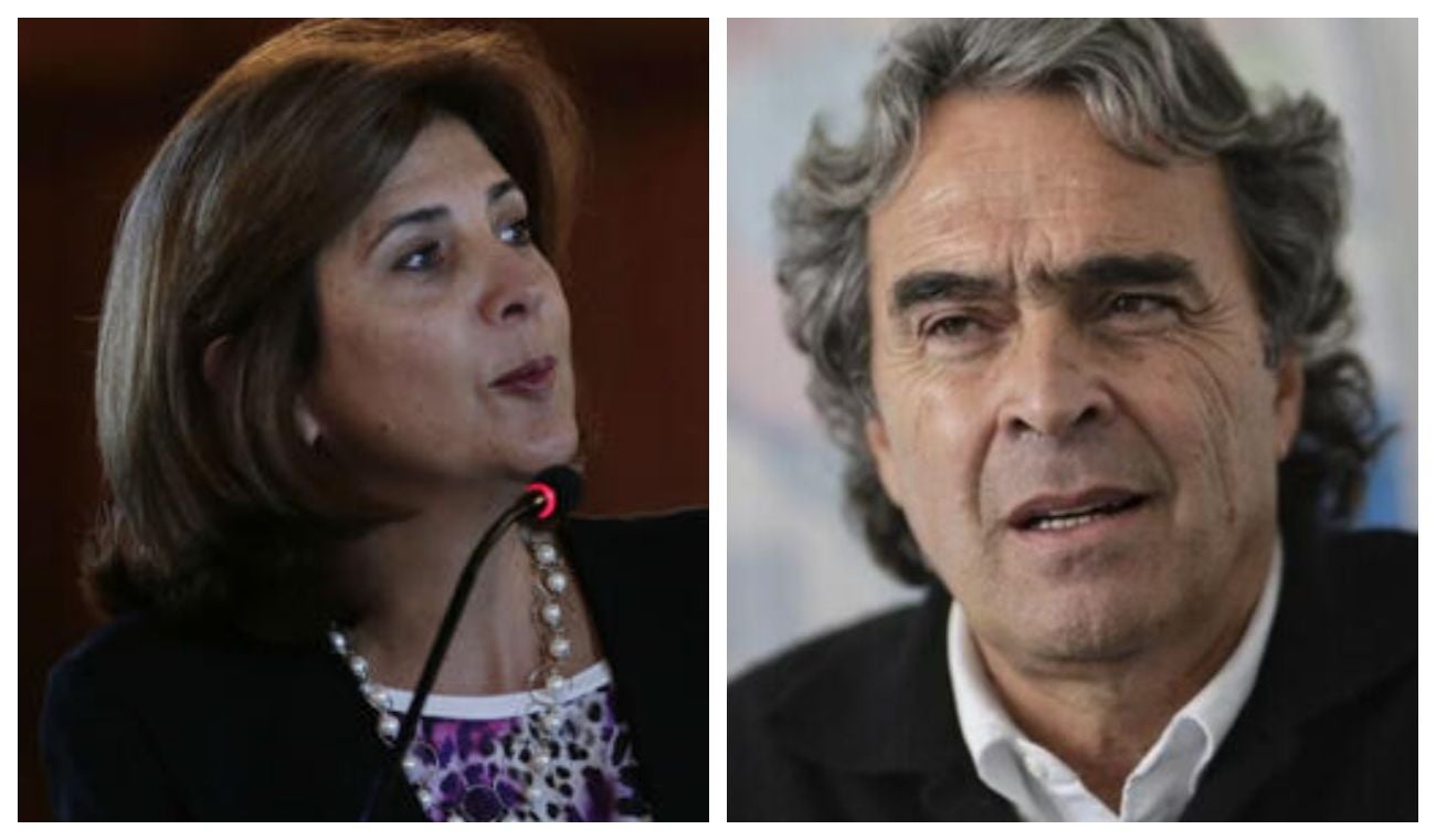 Maria Ángela Holguin y Sergio Fajardo