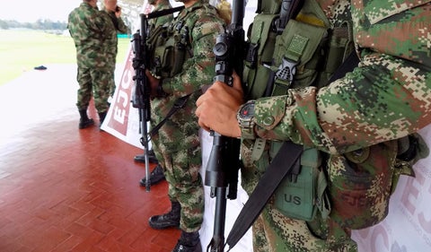 Grupo de militares colombianos