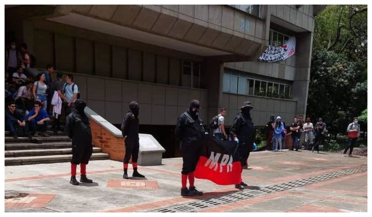 Protesta en Universidad Nacional de Medellín