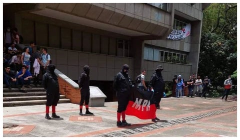 Protesta en Universidad Nacional de Medellín