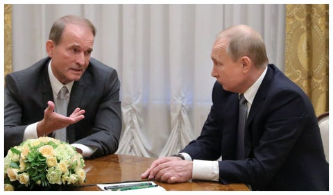 Víctor Medvedchuk y Putin