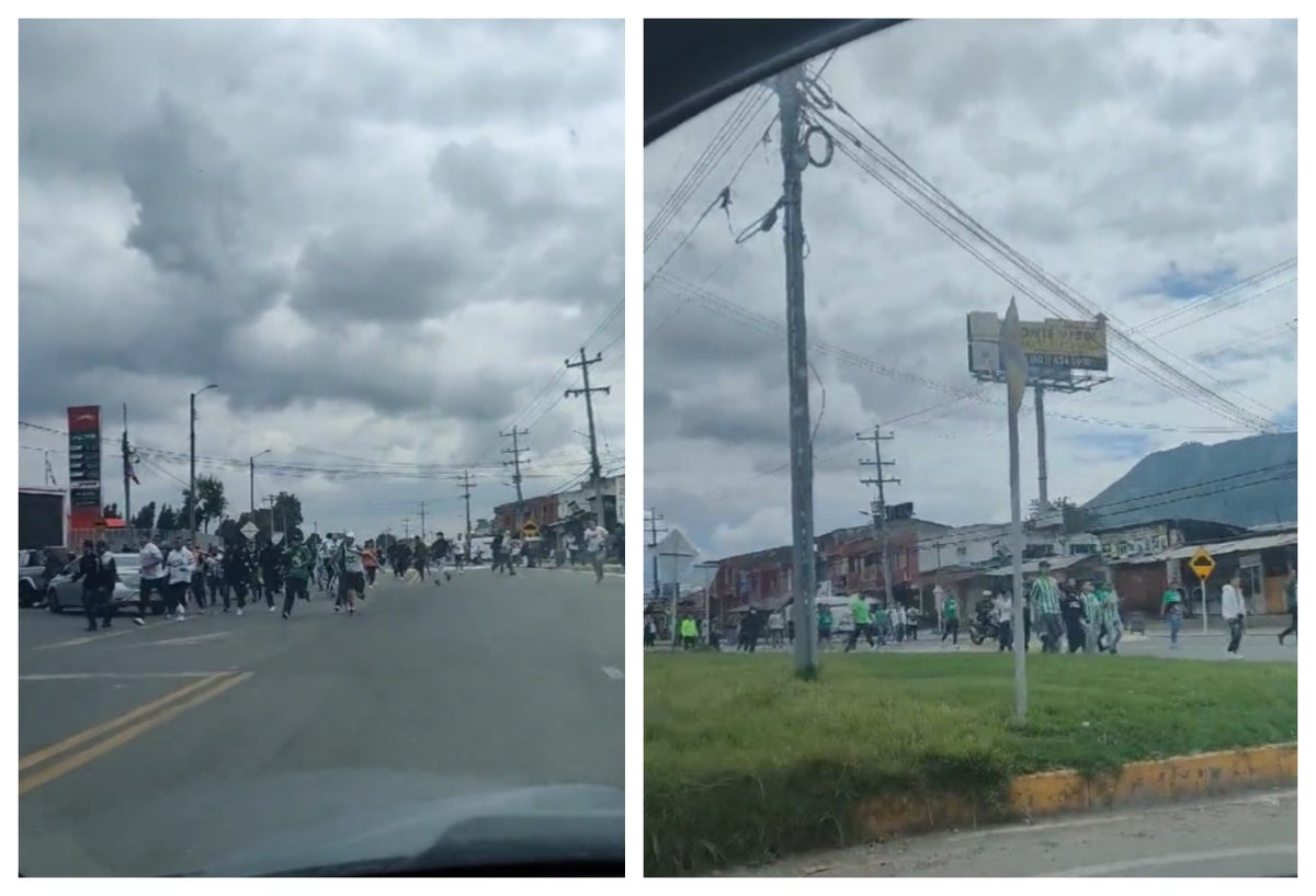 Guerra campal en vía Cota - Chía