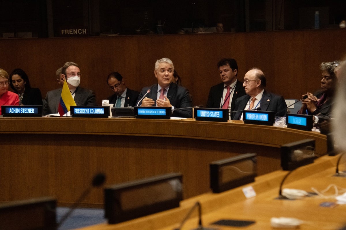 Presidente Iván Duque, ante la Comisión de Consolidación de la Paz de las Naciones Unidas