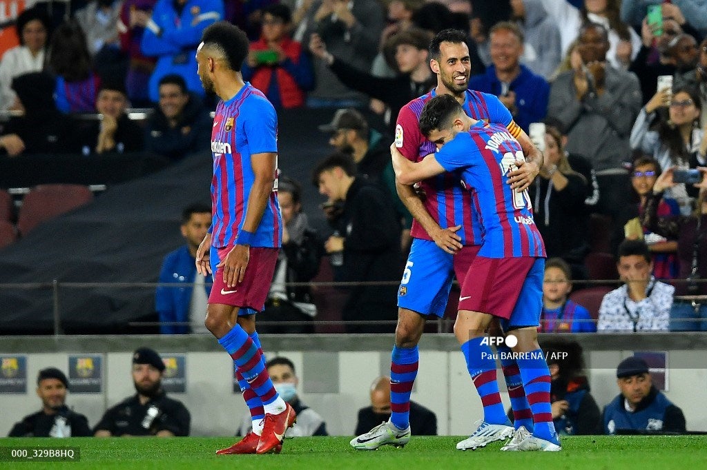 Barcelona en su triunfo ante Mallorca