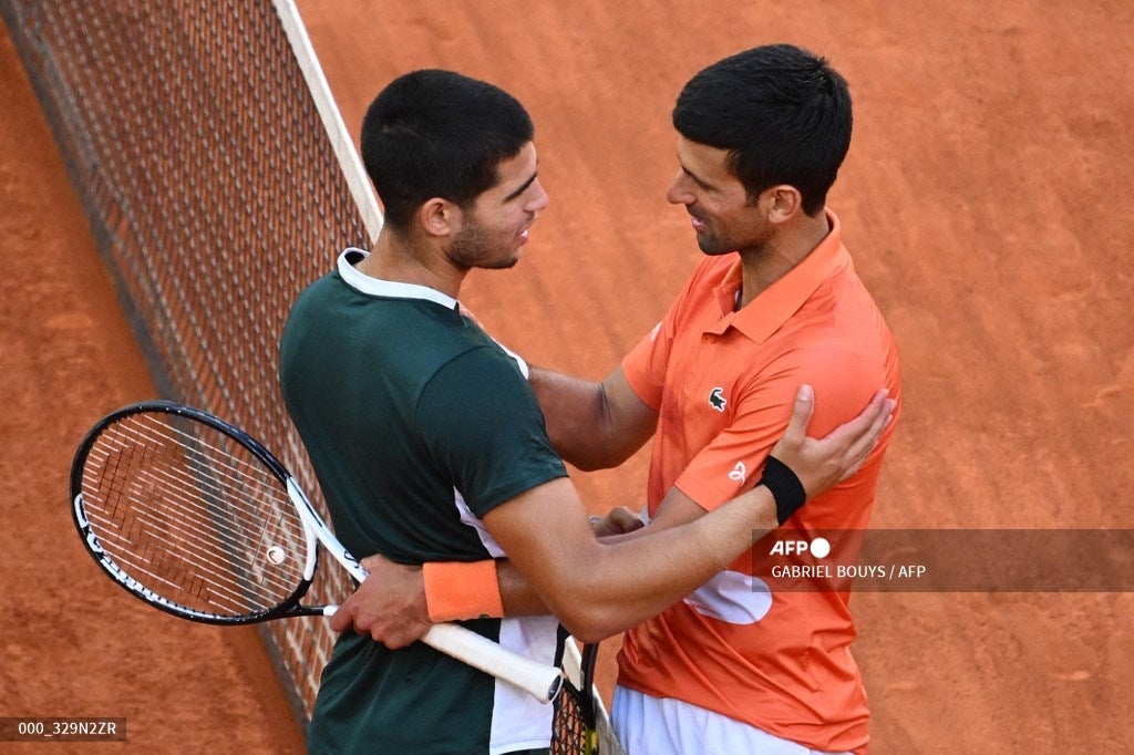 Carlos Alcaraz y Novak Djokovic