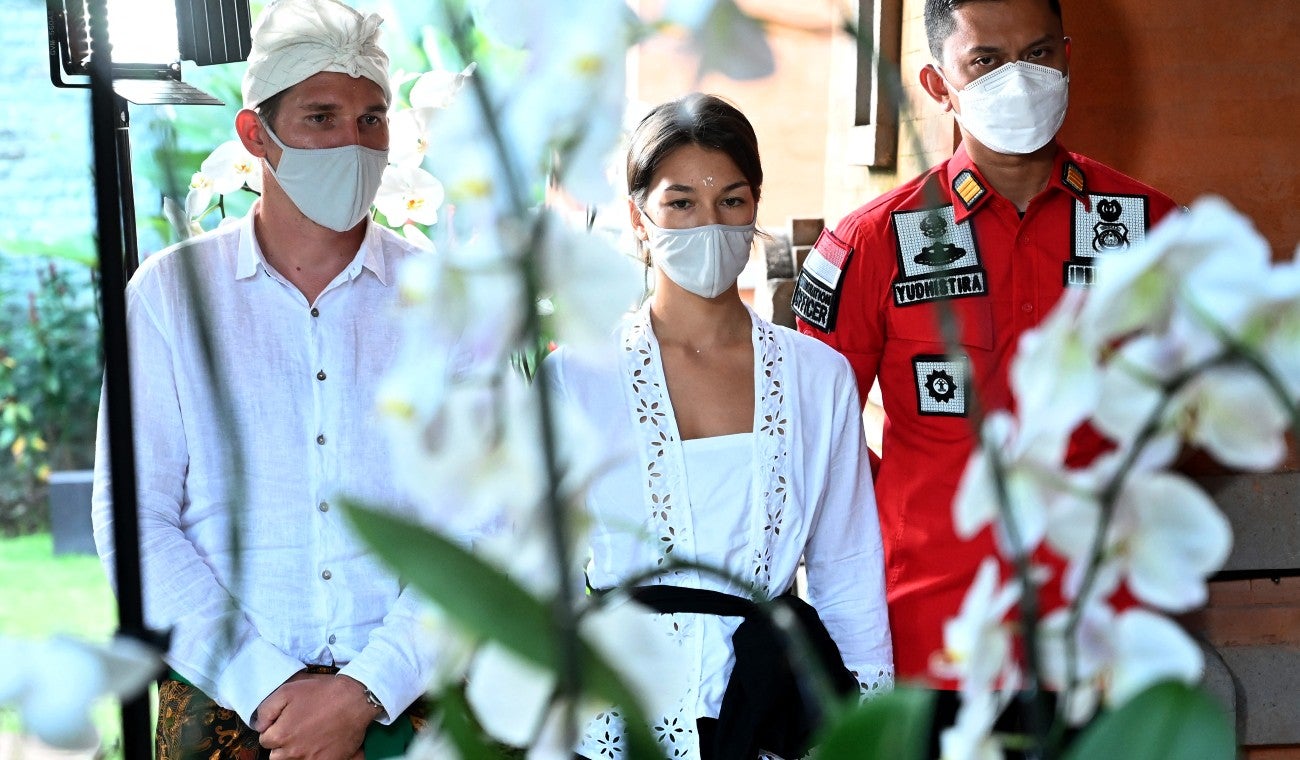 Alina Fazleeva y su esposo Andrey Fazleev