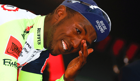 Biniam Girmay, ciclista en el Giro de Italia 2022