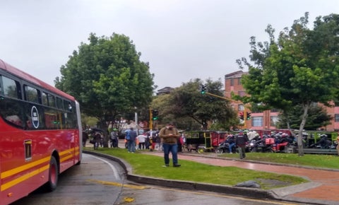 Bloqueos en Suba de bicitaxitas