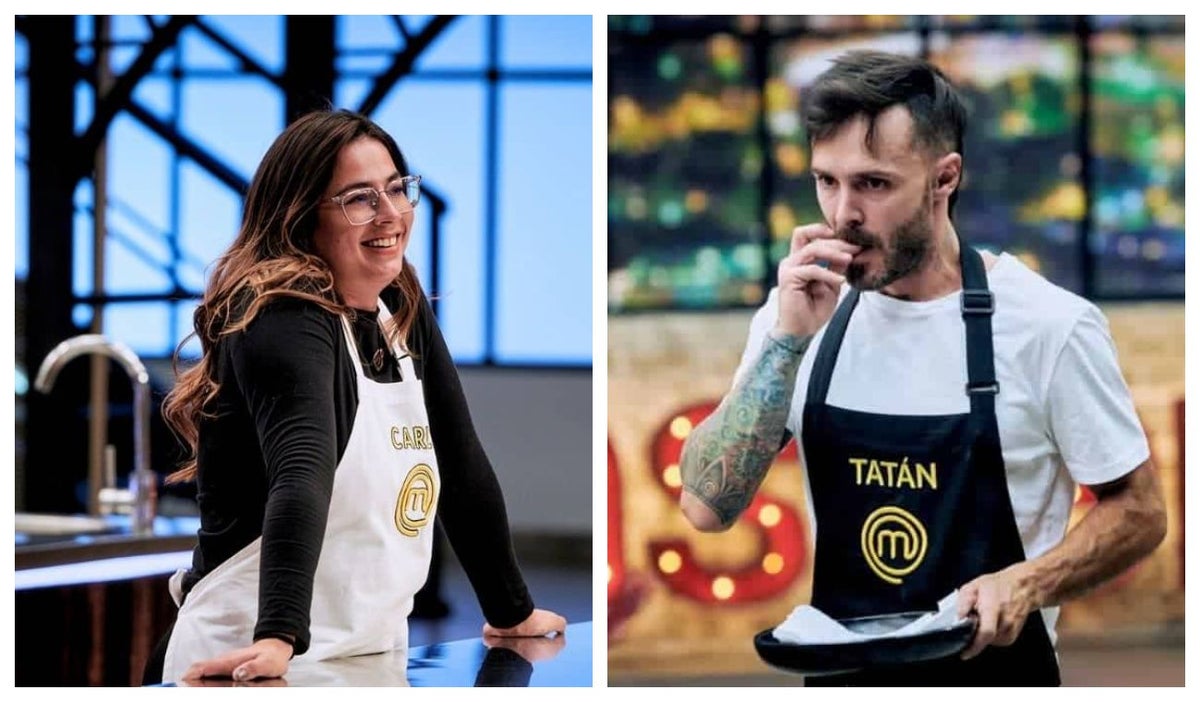 Carla Giraldo y Tatán Mejía en MasterChef