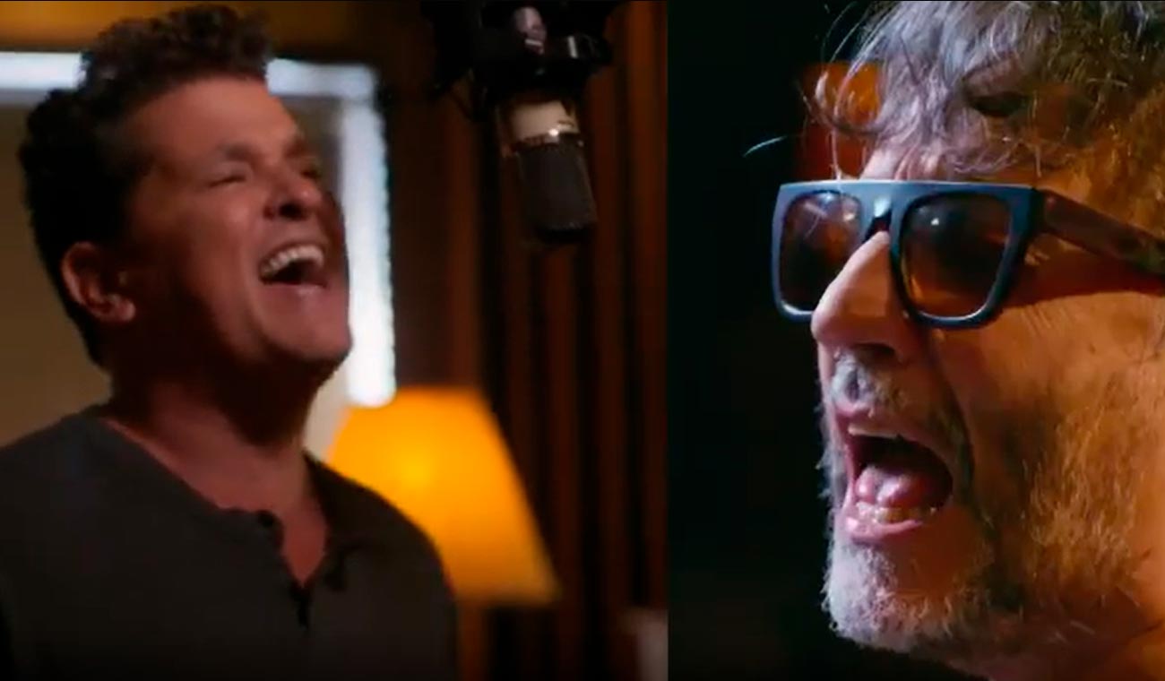 Carlos Vives y Fito Páez cantan 'Babel'