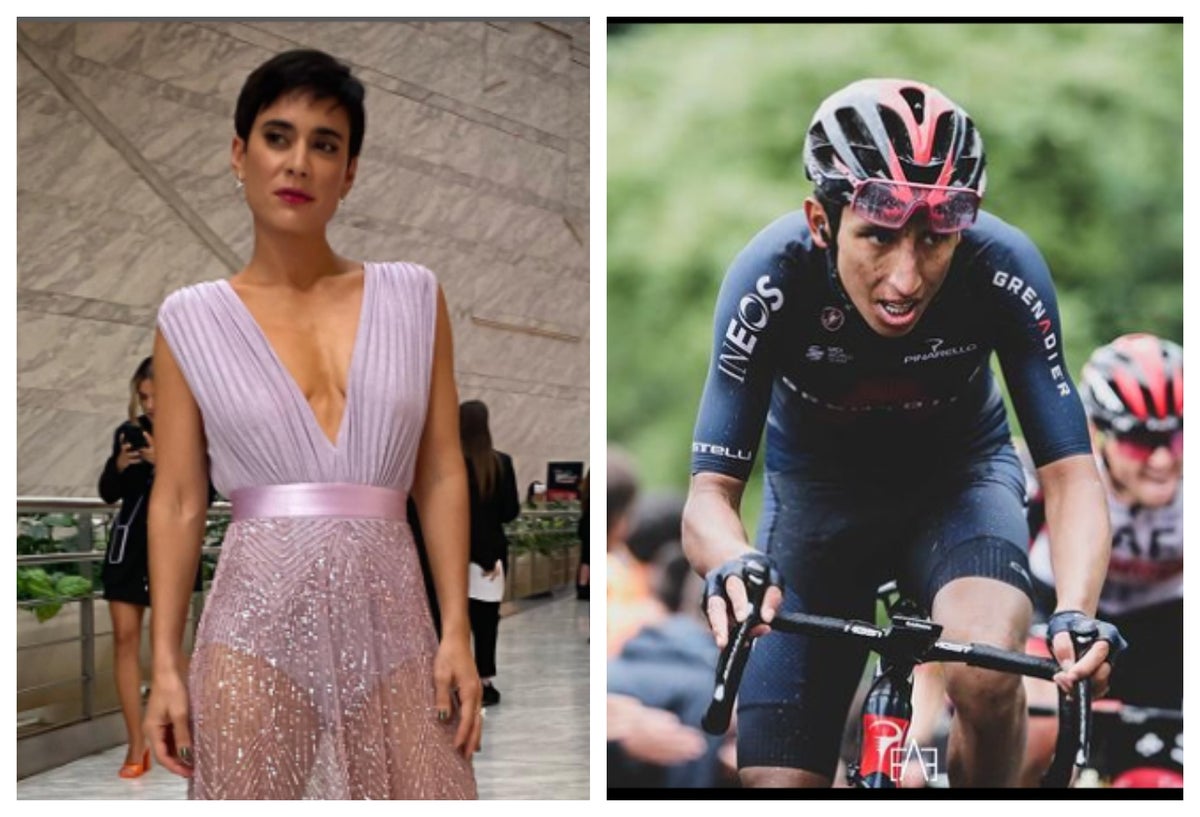 Carolina Ramírez y Egan Bernal