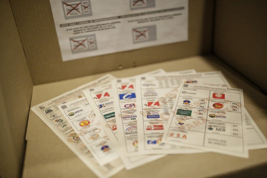 Voto en blanco, elecciones 2022 en primera vuelta