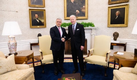 Iván Duque y Joe Biden