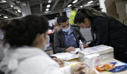 Jurados de votación en las elecciones presidenciales en Colombia 2022