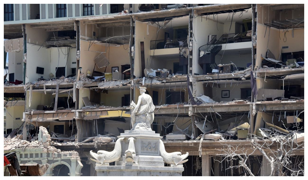 Explosión en hotel de La Habana