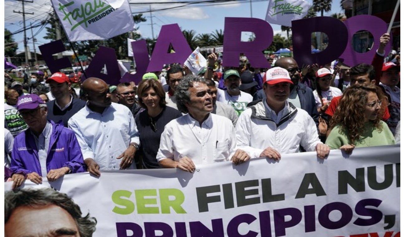 Sergio Fajardo en campaña presidencial 2022
